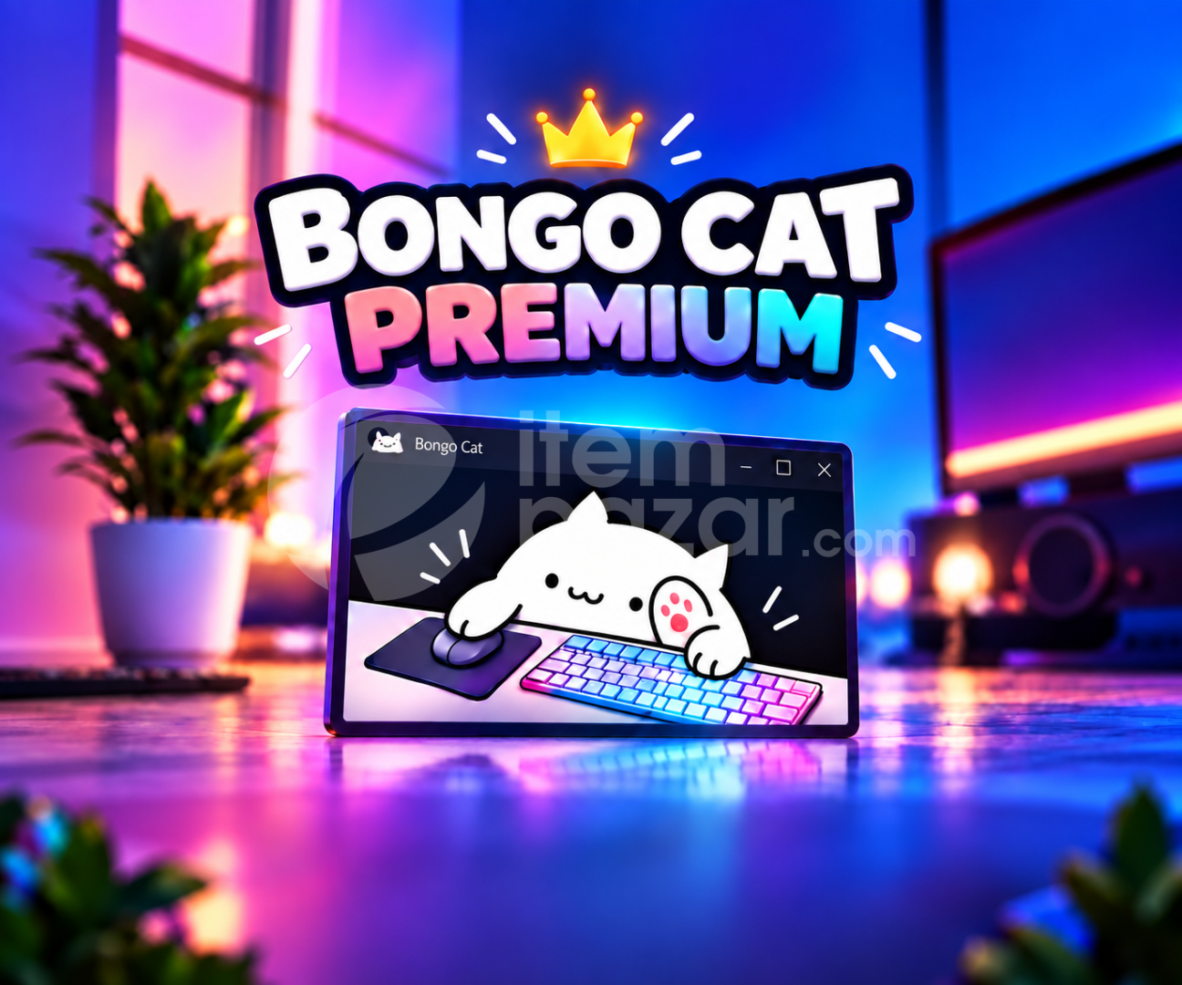 Bongo Cat Premium | Masaüstü Pet/Maskot