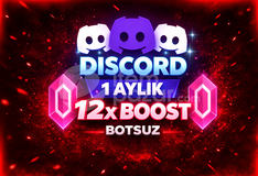 ⭐BOTSUZ | 1 Ay Discord 12x Boost GARANTİLİ⚡