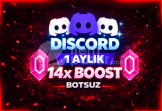 ⭐BOTSUZ | 1 Ay Discord 14x Boost⭐