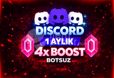 ⭐BOTSUZ | 1 Ay Discord 4x Boost⭐GARANTİLİ⚡