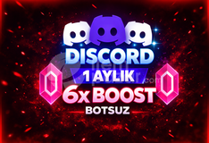 ⭐BOTSUZ | 1 Ay Discord 6x Boost⭐GARANTİLİ⚡