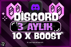 [BOTSUZ] 3 Ay Discord 10x Boost