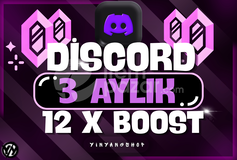 [BOTSUZ] 3 Ay Discord 12x Boost