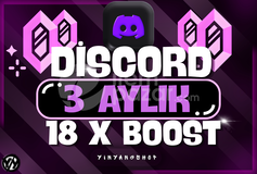 [BOTSUZ] 3 Ay Discord 18x Boost