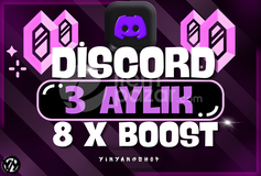 [BOTSUZ] 3 Ay Discord 8x Boost