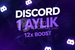✨Botsuz Discord 1 Aylık 12X Boost 