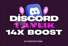 ⭐️[HIZLI] DİSCORD 1 AYLIK 14X BOOST⭐️