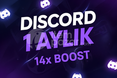 ✨Botsuz Discord 1 Aylık 14X Boost 
