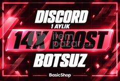 [BOTSUZ] Discord 1 Aylık 14X Boost