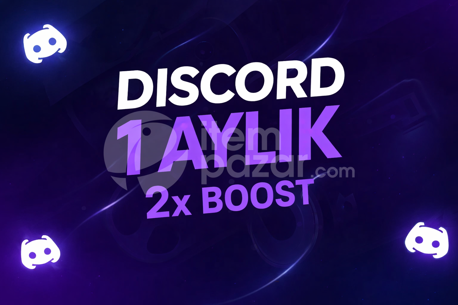 ✨Botsuz Discord 1 Aylık 2X Boost 