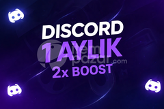 ✨Botsuz Discord 1 Aylık 2X Boost 