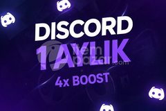 ✨Botsuz Discord 1 Aylık 4X Boost 