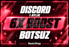 [BOTSUZ] Discord 1 Aylık 6X Boost