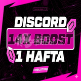 ⭐BOTSUZ DİSCORD 1 HAFTALIK 14X BOOST ⭐