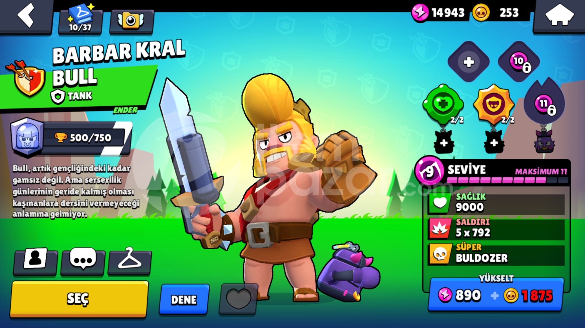 Brawl Stars 1-6 sezon arası full brawl pass