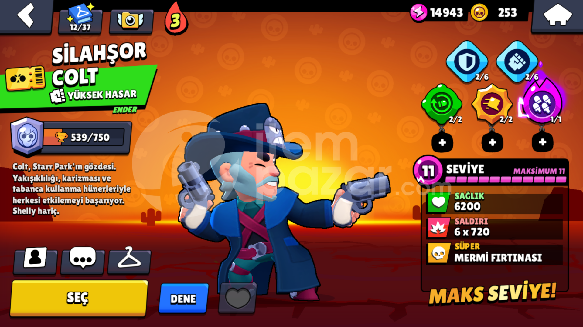 Brawl Stars 1-6 sezon arası full brawl pass