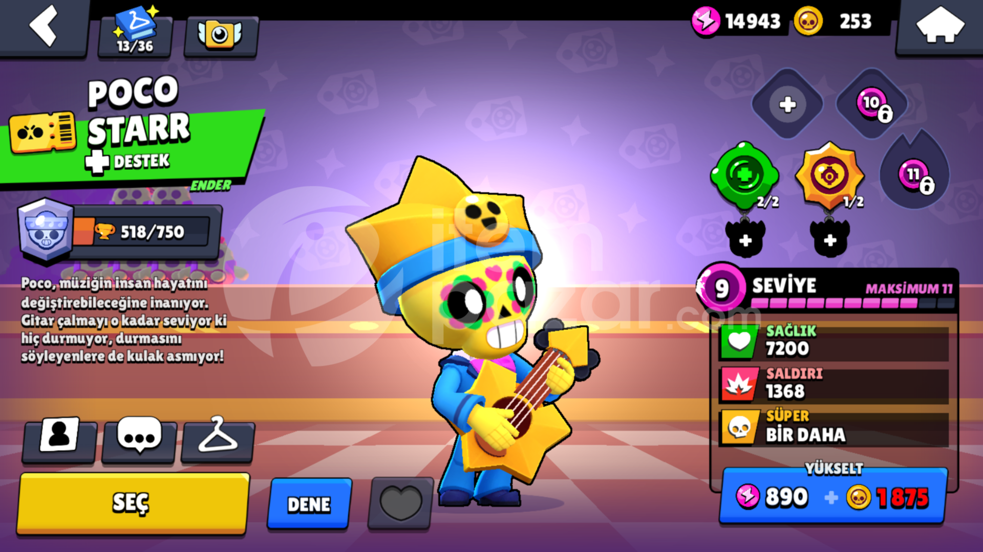 Brawl Stars 1-6 sezon arası full brawl pass