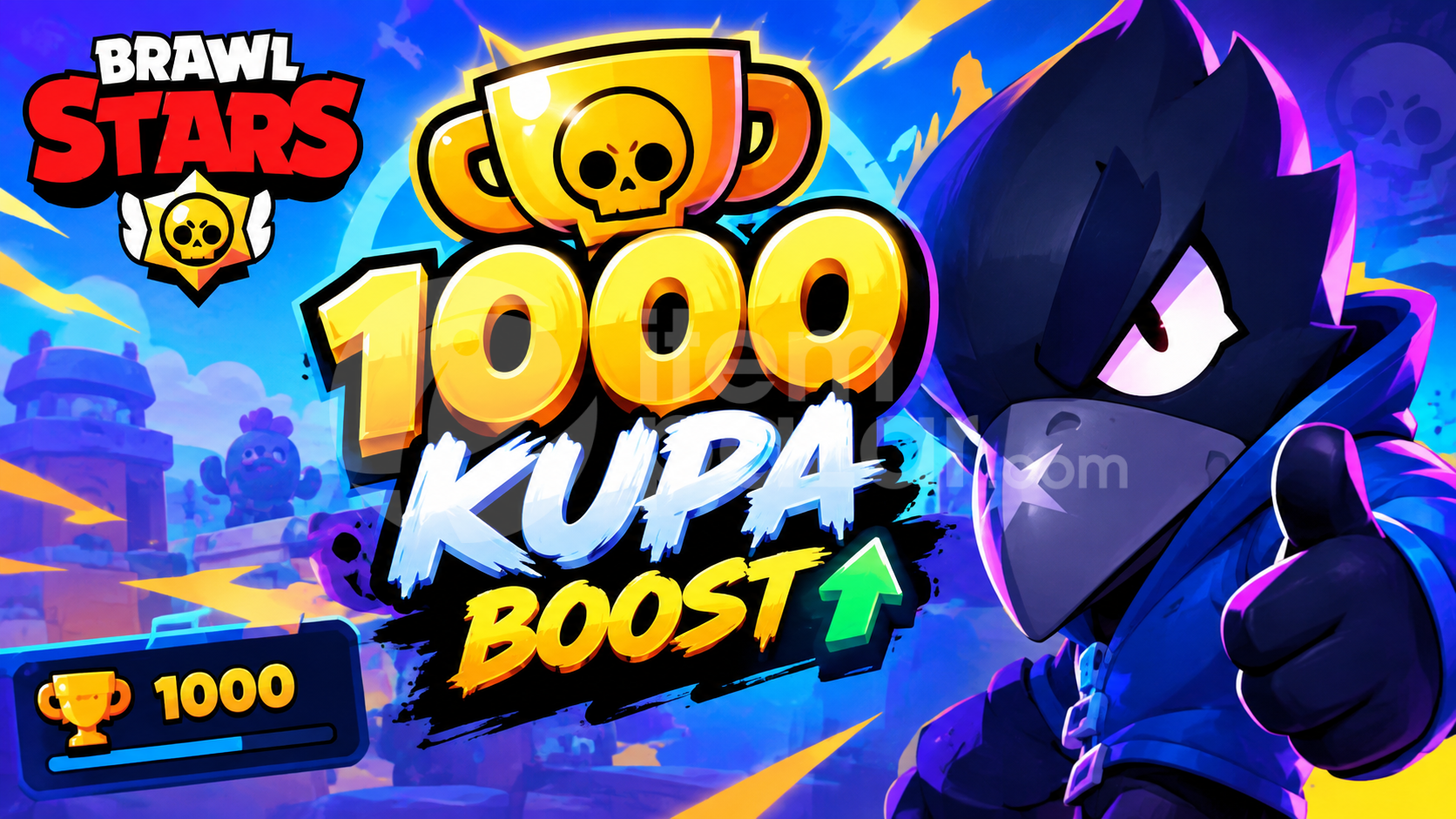 Brawl stars 1000 Toplam kupa boost