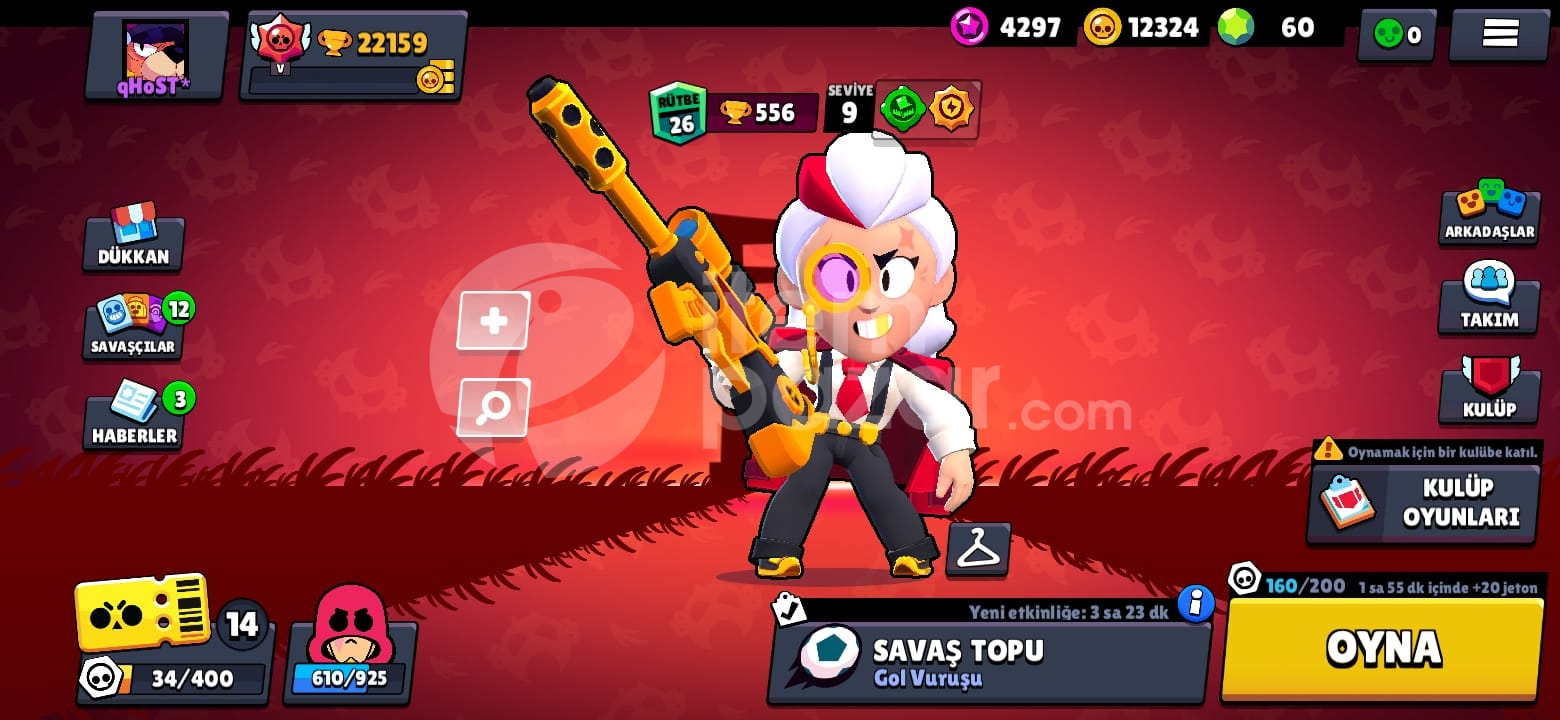 Brawl Stars 22159 Kupa Bol Kostumlu
