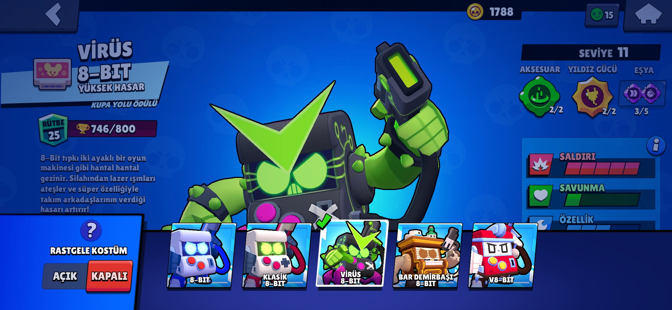 BRAWL STARS 40+ KUPA 54/55 EFSANEVİ HESAP