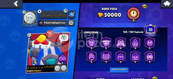 Brawl Stars 50000 kupalı 2020 hesap
