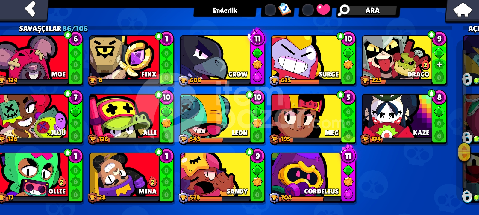 Brawl stars + clash royale fırsat hesabı