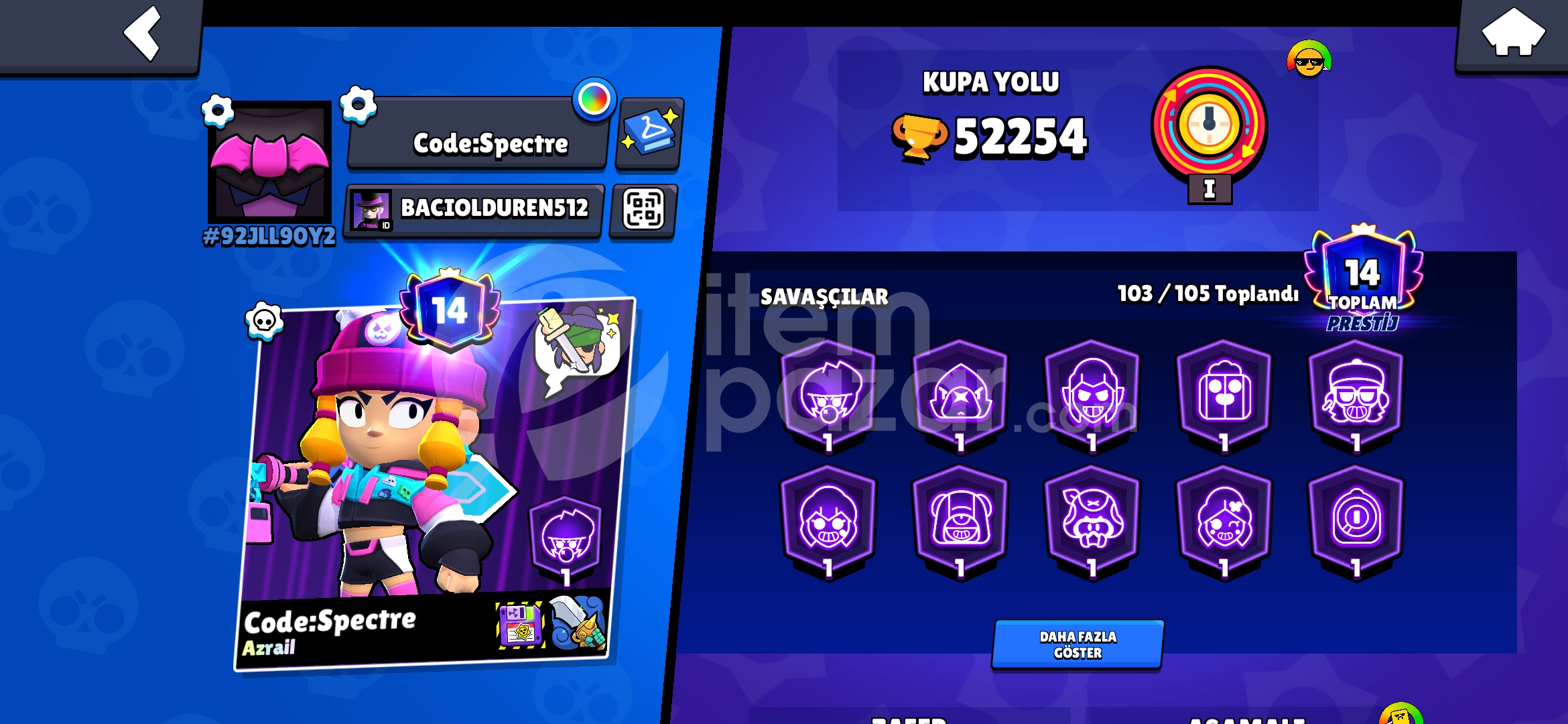 Brawl stars emek hesap