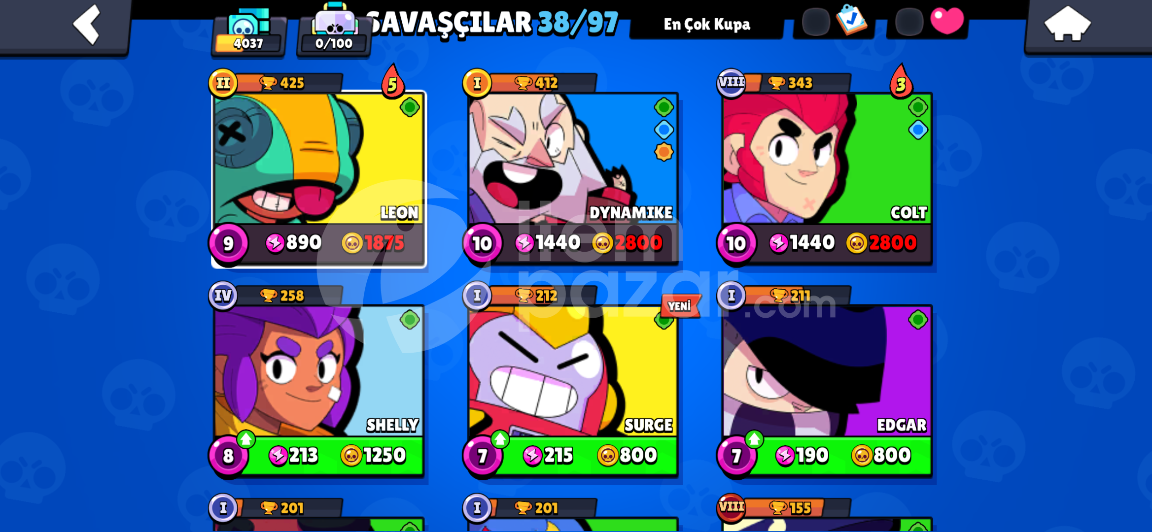 BRAWL STARS EN UYGUN HESAP 