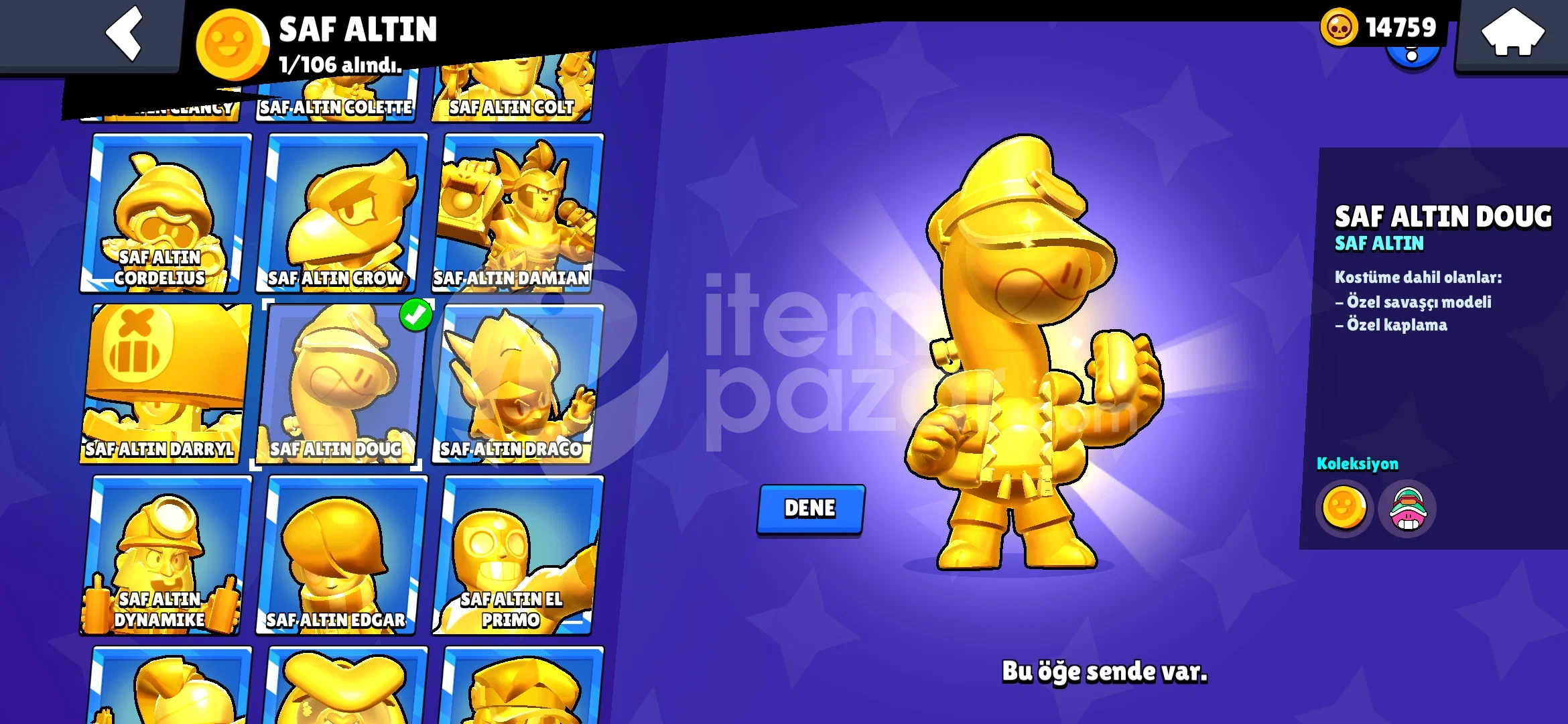 Brawlstars hesap +73.000 kupa