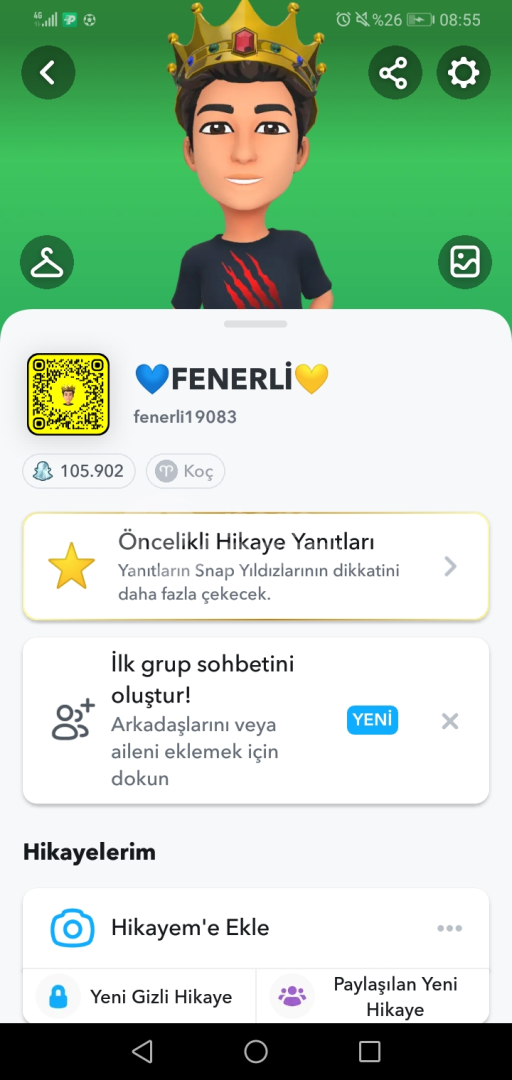 BU FİYATA YOK 105K SNAP HESABI 