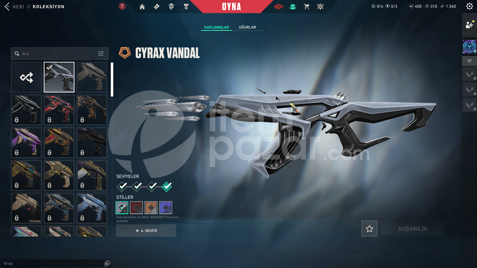BÜTÇE DOSTU | CYRAX VANDALLI HESAP - ExoShop