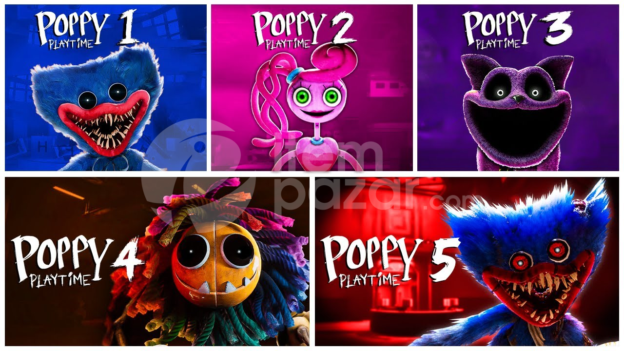 Bütün Poppy Playtime Serisi(Chapter 1,2,3,4,5)