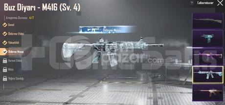 Buz M416 ve firavun + garantili random hesap 