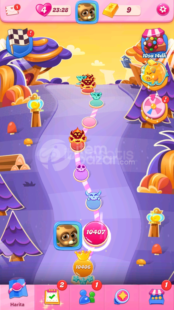 Candy Crush Saga | 10407 Level Hesap | Resimli