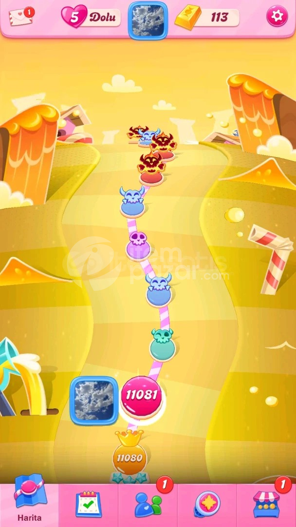Candy Crush Saga | 11081 Level Hesap | Resimli