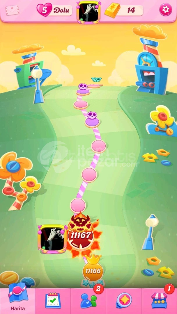 Candy Crush Saga | 11167 Level Hesap | Resimli