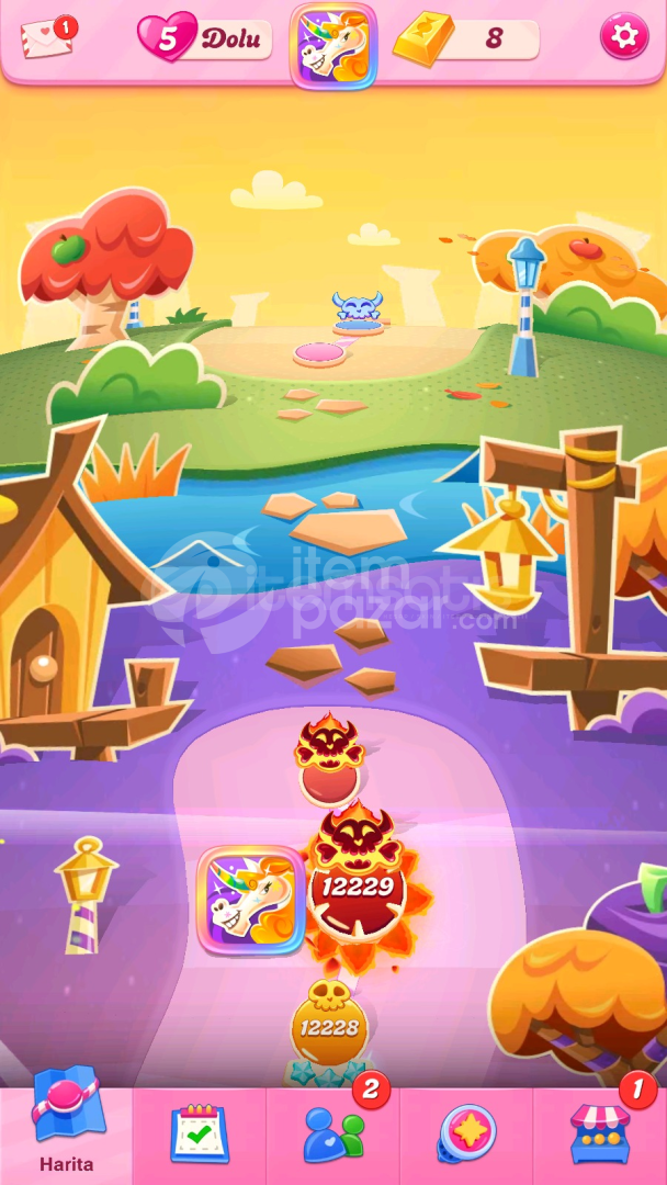 Candy Crush Saga | 12229 Level Hesap | Resimli