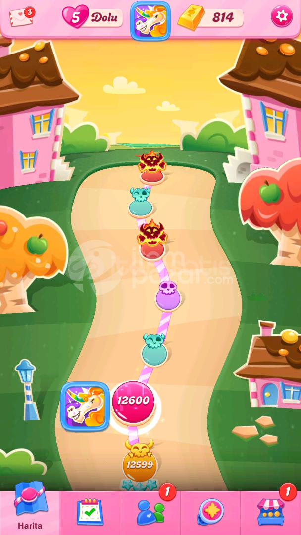 Candy Crush Saga | 12600 Level Hesap | Resimli
