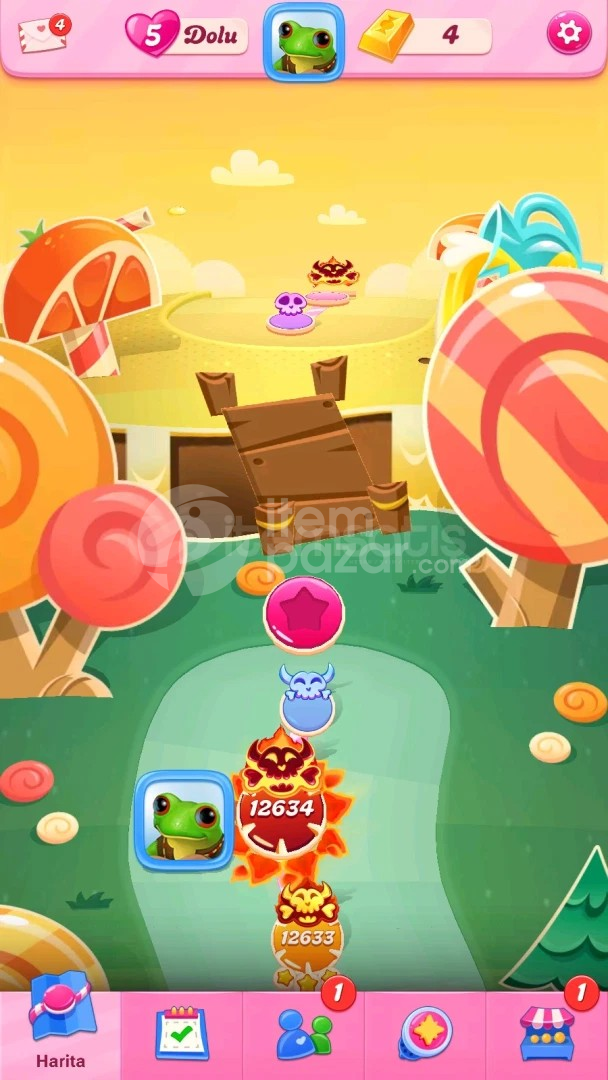 Candy Crush Saga | 12634 Level Hesap | Resimli