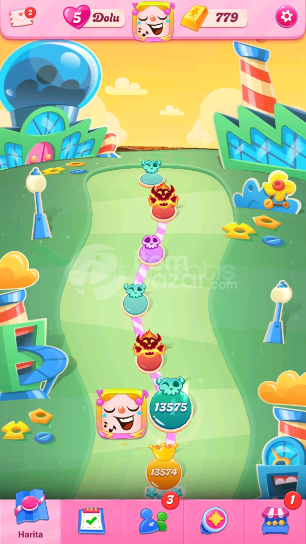 Candy Crush Saga | 13575 Level Hesap | Resimli