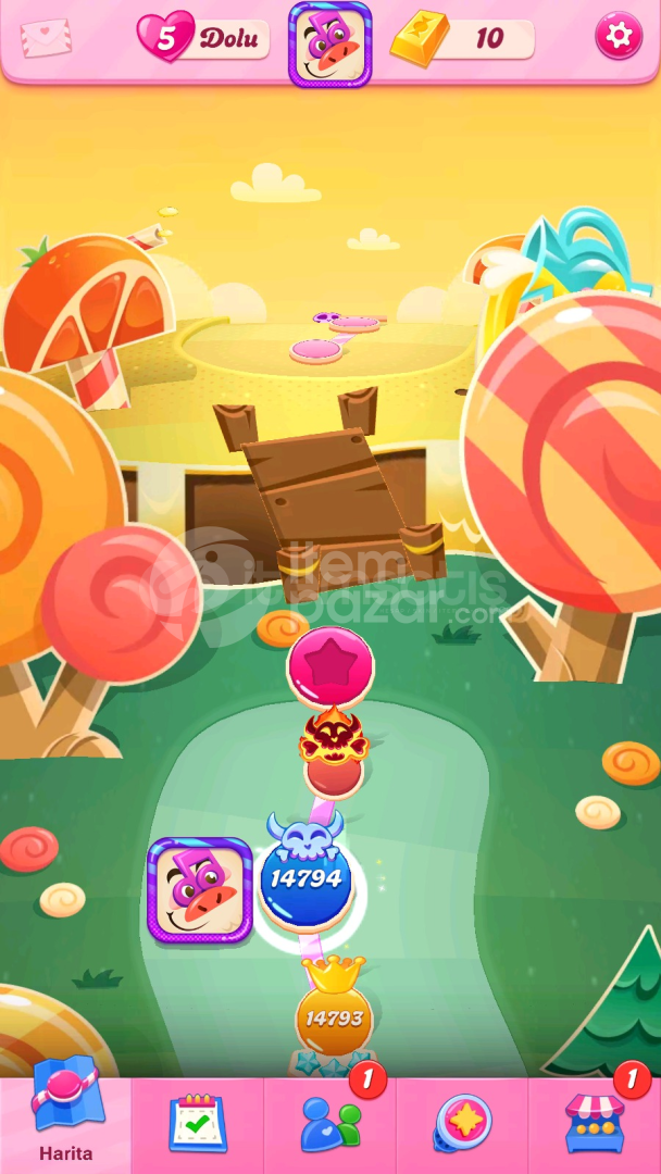 Candy Crush Saga | 14794 Level Hesap | Resimli