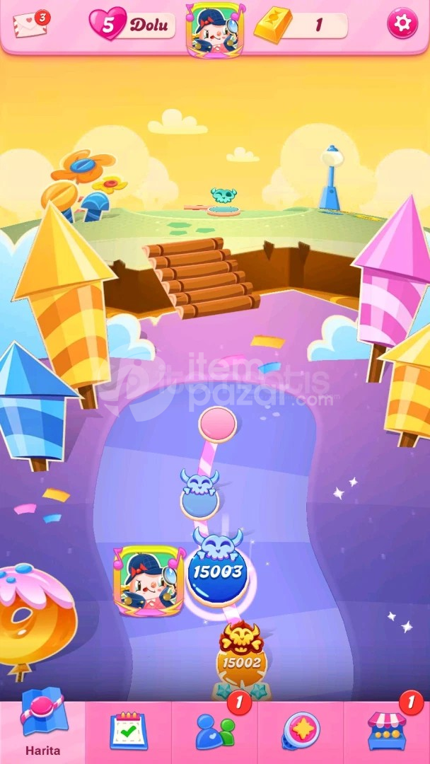 Candy Crush Saga | 15003 Level Hesap | Resimli