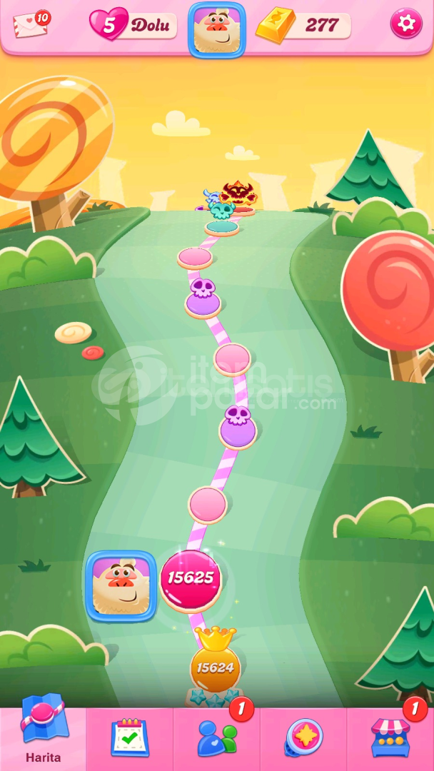 Candy Crush Saga | 15625 Level Hesap | Resimli