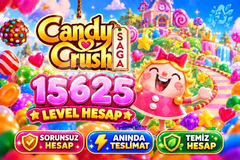 Candy Crush Saga | 15625 Level Hesap | Resimli