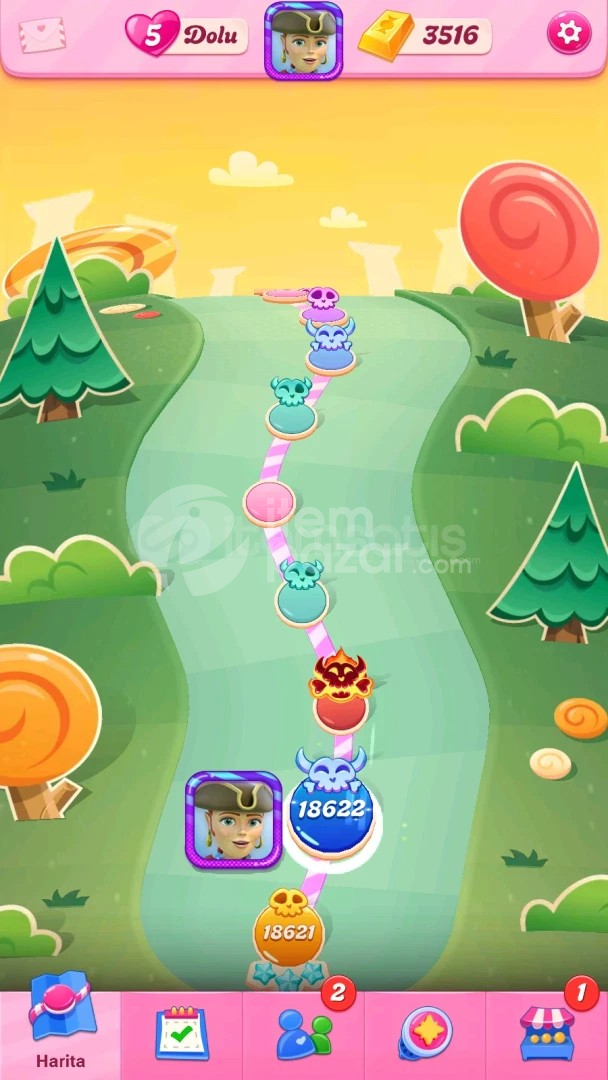 Candy Crush Saga | 18622 Level Hesap | Resimli