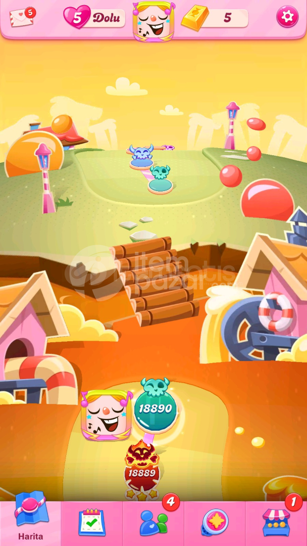 Candy Crush Saga | 18890 Level Hesap | Resimli
