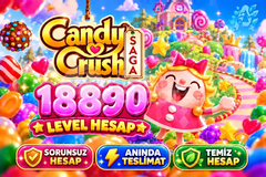Candy Crush Saga | 18890 Level Hesap | Resimli