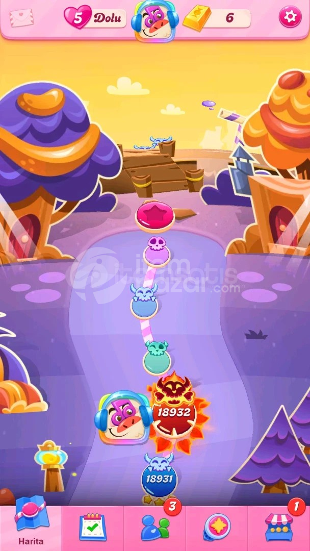 Candy Crush Saga | 18932 Level Hesap | Resimli