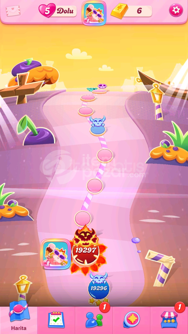 Candy Crush Saga | 19297 Level Hesap | Resimli