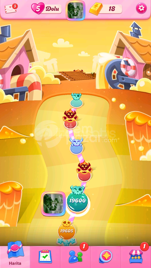 Candy Crush Saga | 19606 Level Hesap | Resimli